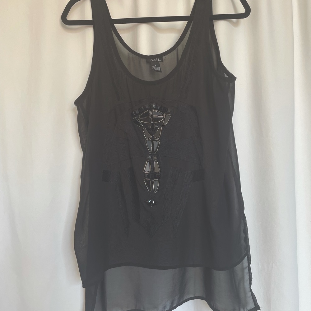 Beaded tank top